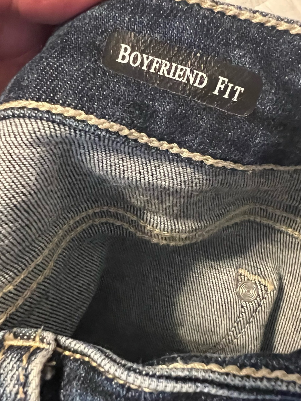 Judy Blue Distressed Boyfriend Fit Dark Skinny Jeans |Women 11/30 - Picture 7 of 7